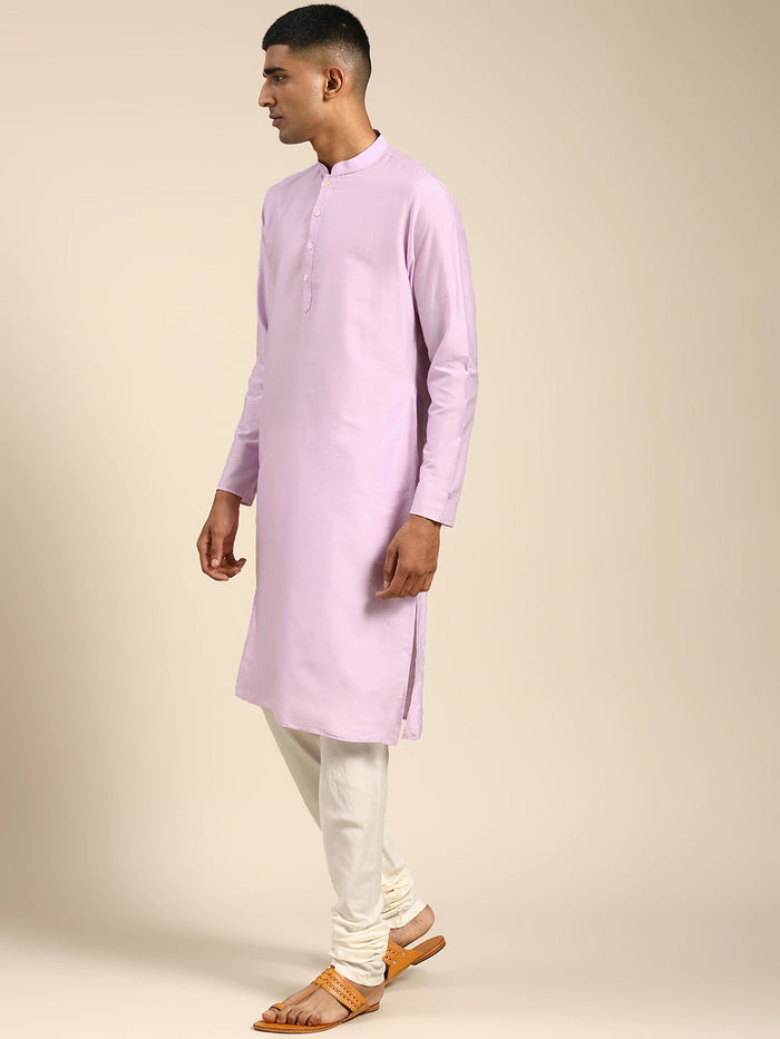 Men Lavender Kurta Set