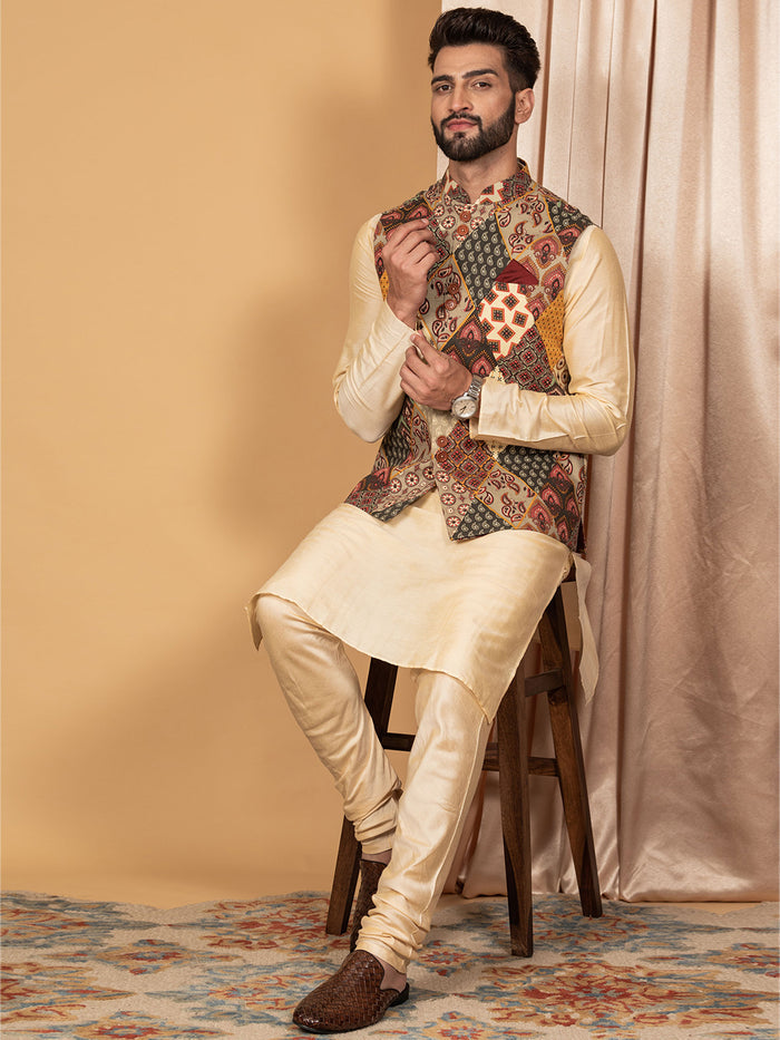 Men Multi Coloured Printed Jacket