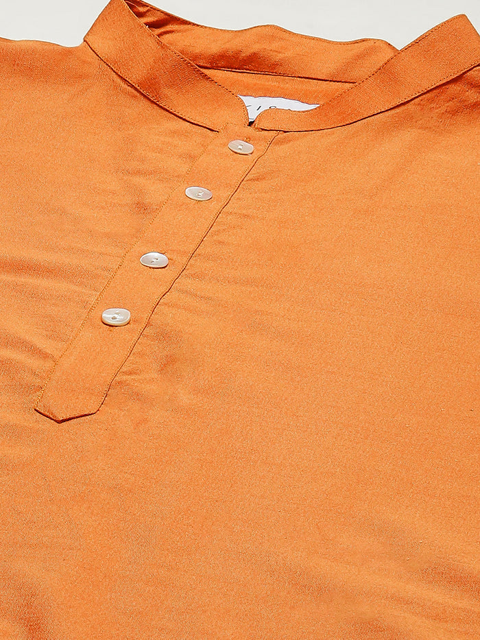 Men Yellow Kurta Jacket Set