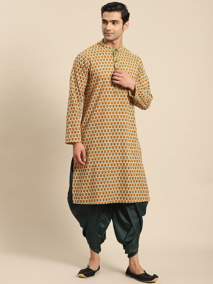 Men Yellow Kurta Set