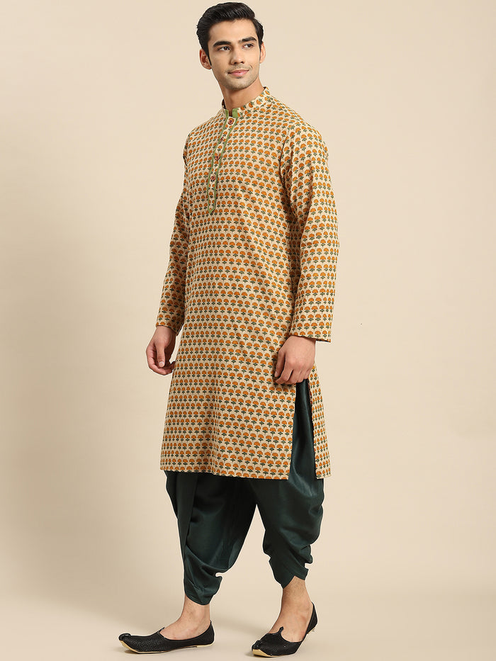 Men Yellow Kurta Set