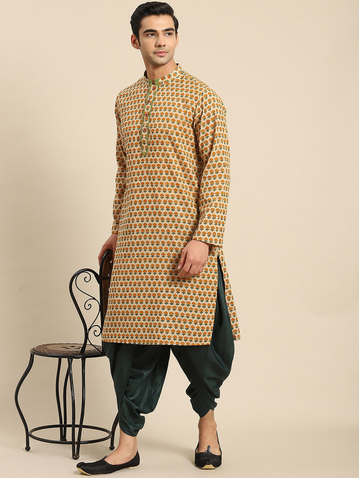 Men Yellow Kurta Set