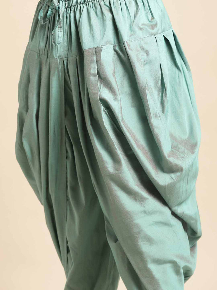 Men's Cream Indowestern Set With Kurta and Dhoti