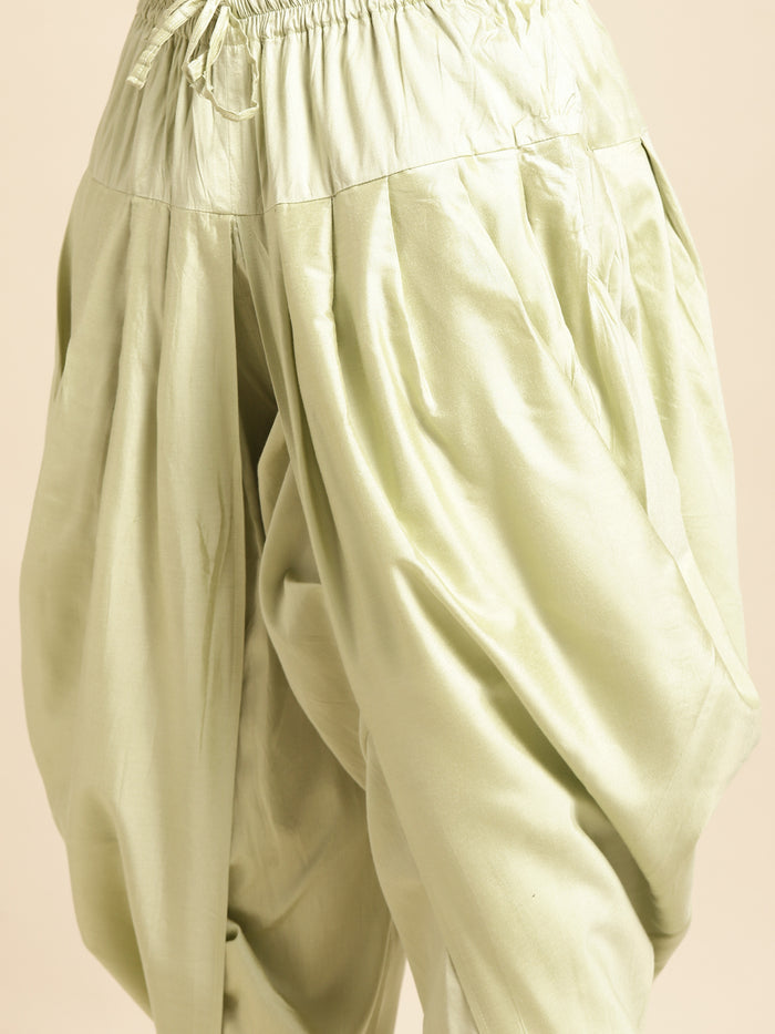 Men's Gold Indowestern Set With Kurta and Dhoti