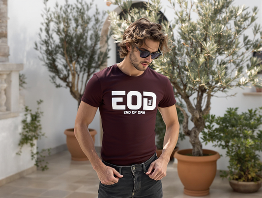 MEN'S GRAPHIC RELAXED FIT T-SHIRT-WINE