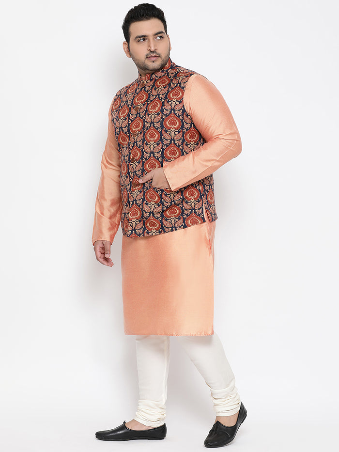 Men's Multi Kurta Churidar Jacket Set