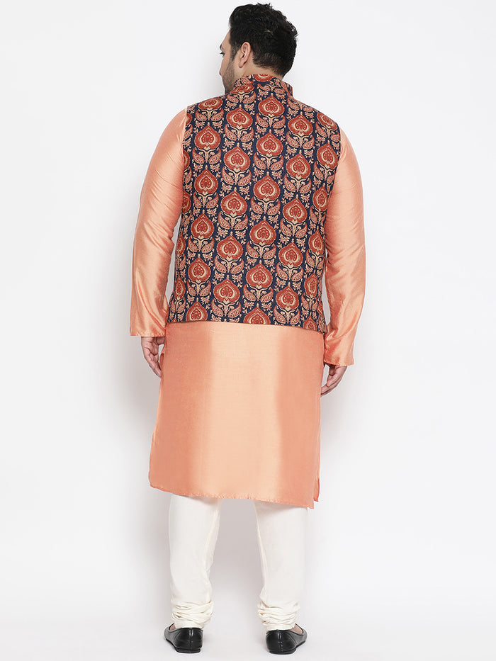 Men's Multi Kurta Churidar Jacket Set