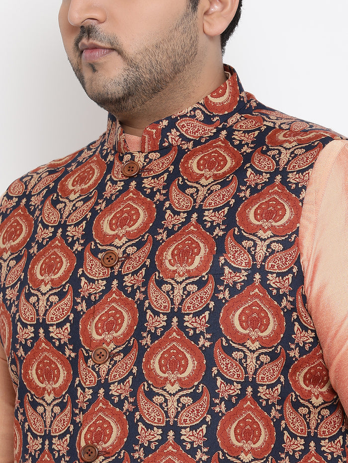 Men's Multi Kurta Churidar Jacket Set