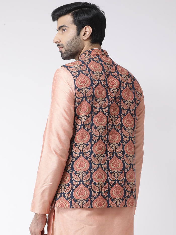 Men's Navy Blue Nehru Jacket