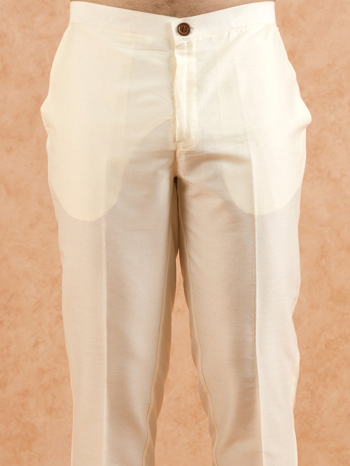 Men's Pink Kurta Trousers Set
