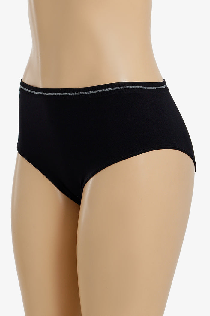 Metallic-Trim Brief Panty