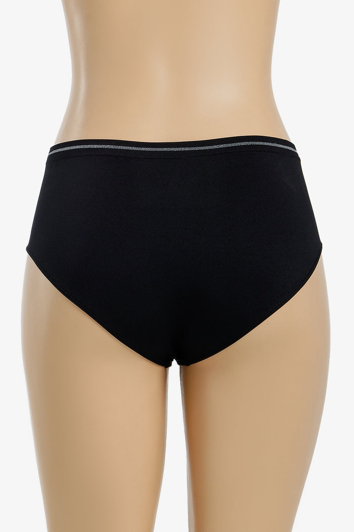 Metallic-Trim Brief Panty