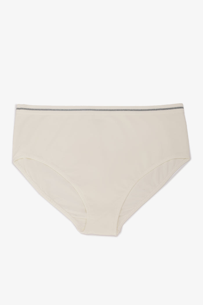 Metallic-Trim Brief Panty