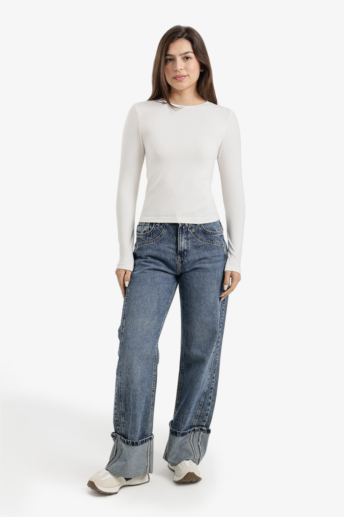 Microfiber Long Sleeve Top