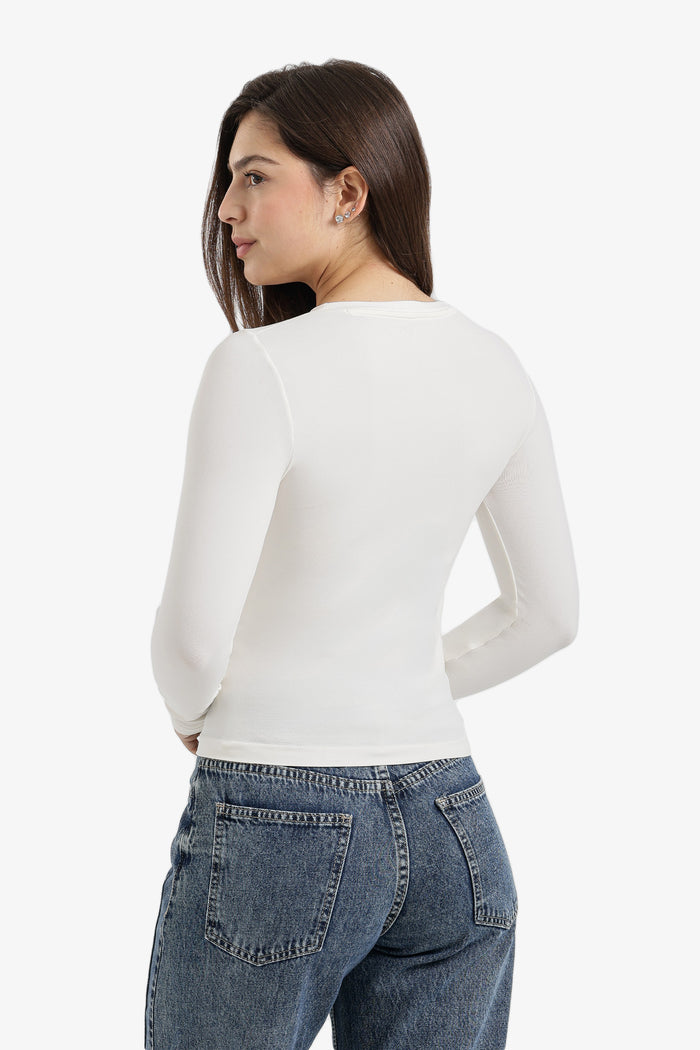 Microfiber Long Sleeve Top
