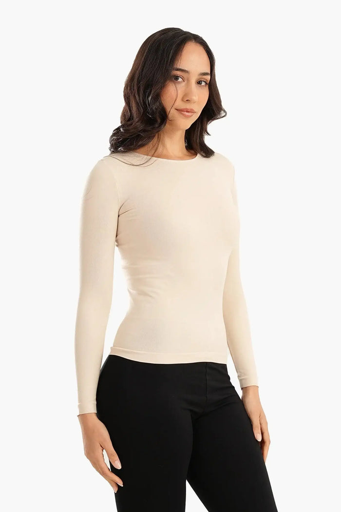 Microfiber Long Sleeves Top - Carina - كارينا