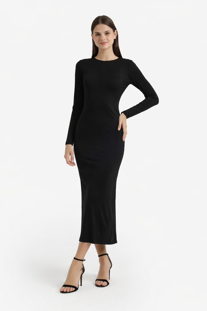 Midi Slip-On Dress