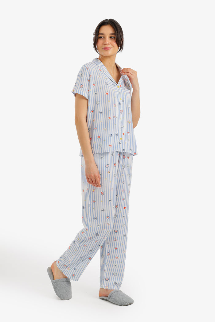 Mini Print Pyjama Set