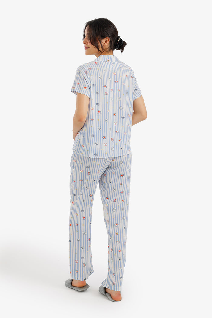 Mini Print Pyjama Set