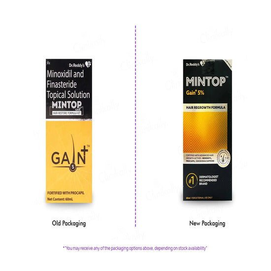 Mintop Gain+ plus 5% Hair Restore Formula, 60ml