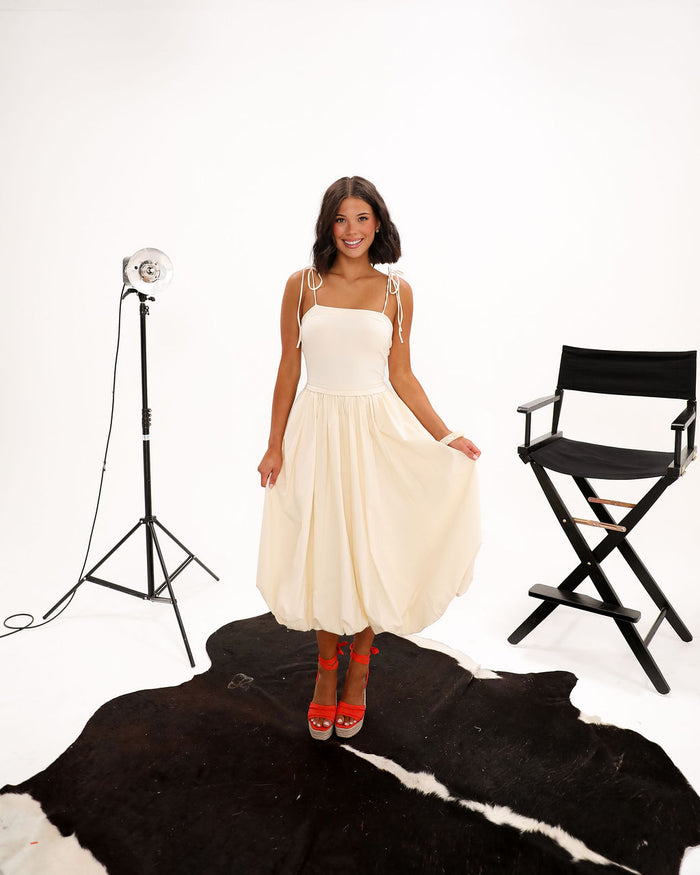 Miranda Midi Dress - Buttermilk