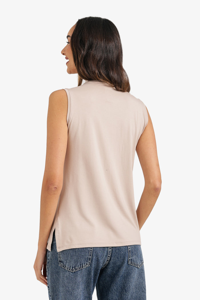 Mock-Neck T-Shirt