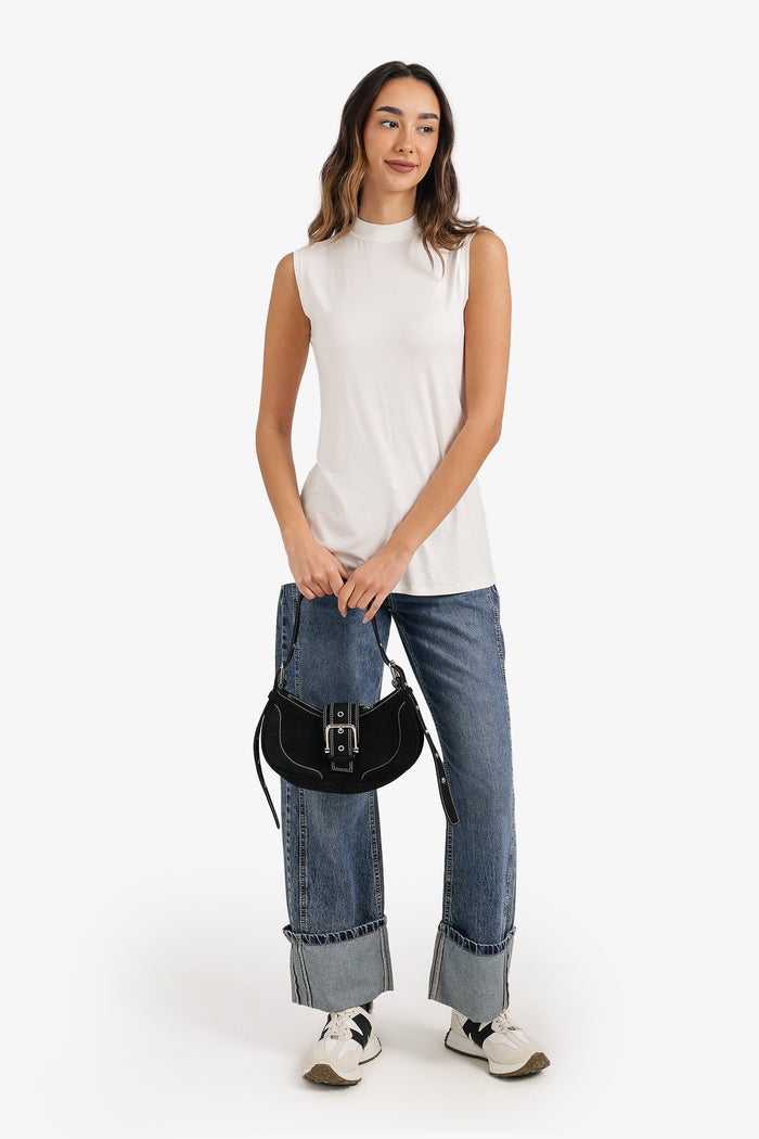 Mock-Neck T-Shirt