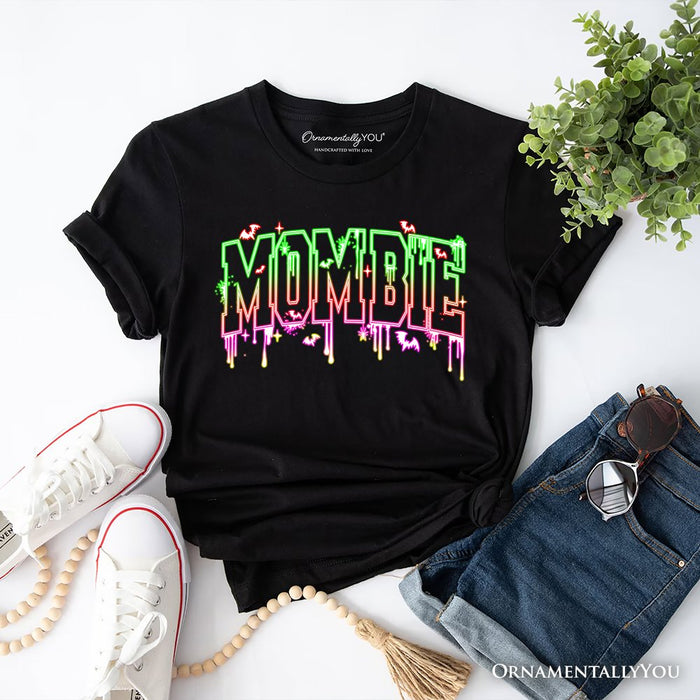 Mombie Halloween T-Shirt, Funny Tee for Spooky Moms T-Shirts OrnamentallyYou Black XS
