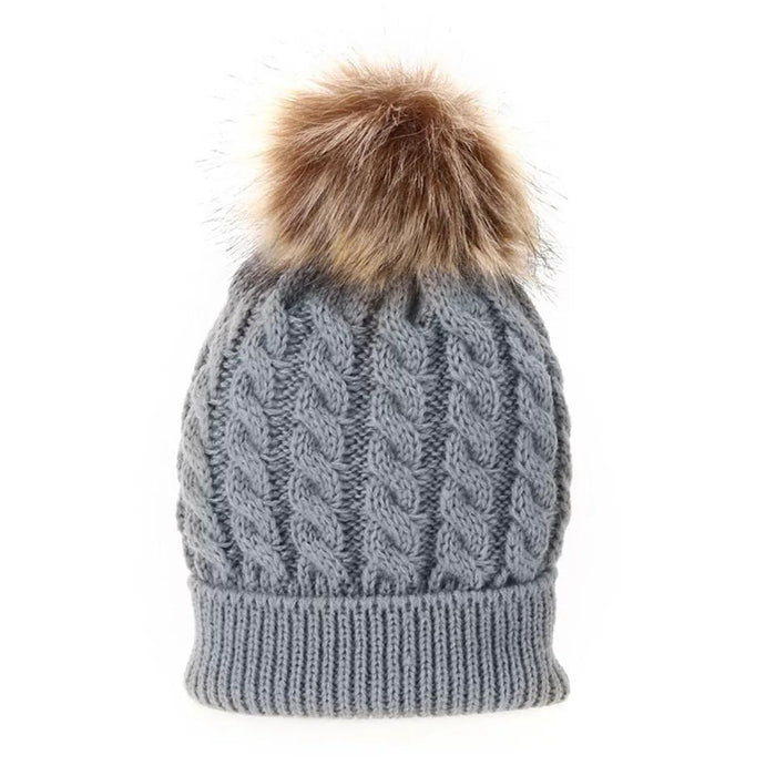 Mommy & Me Wool & Faux Fur Beanie - Set of 2 Yo Baby India