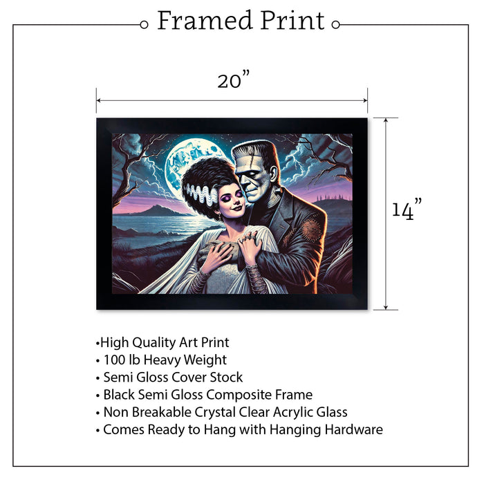 Moonlight Love  Monsters Art Print