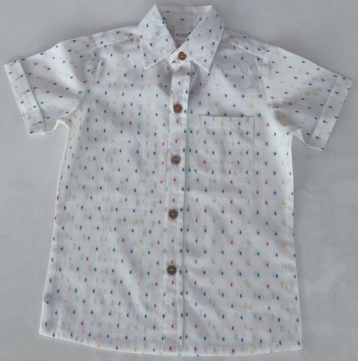 Multi Color Cotton Dobby Boys Shirt SHIRT Yo Baby India