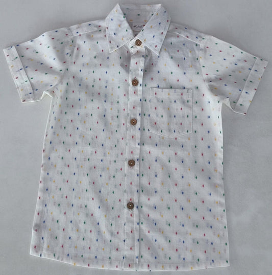 Multi Color Cotton Dobby Boys Shirt SHIRT Yo Baby India