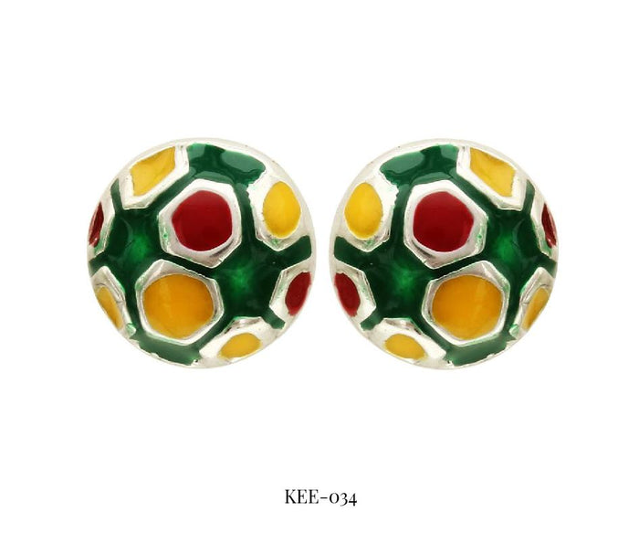 Multi-Colour Soccer Ball Earrings Yo Baby India