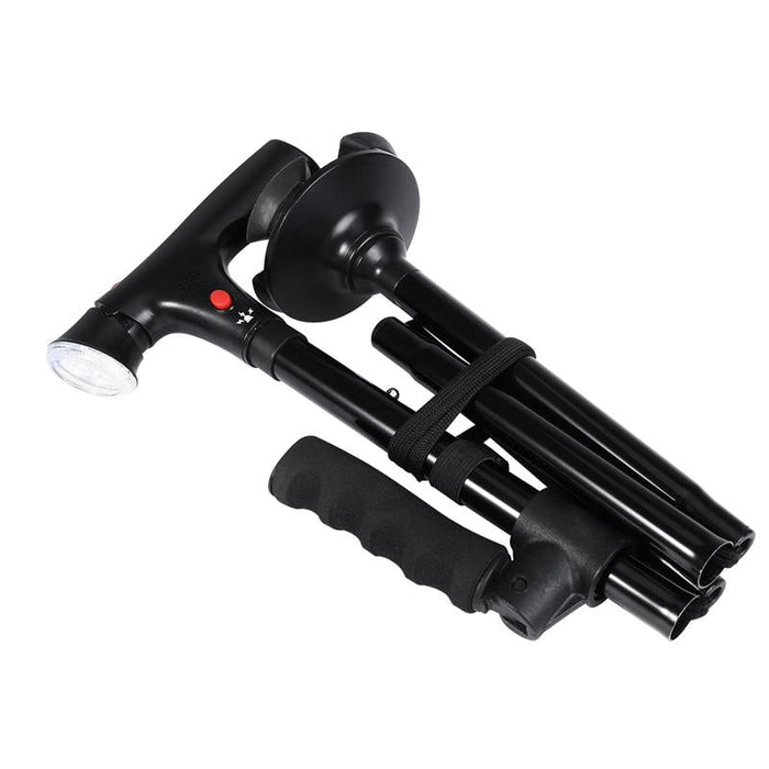 Multi-Functional Foldable LED Walking Cane