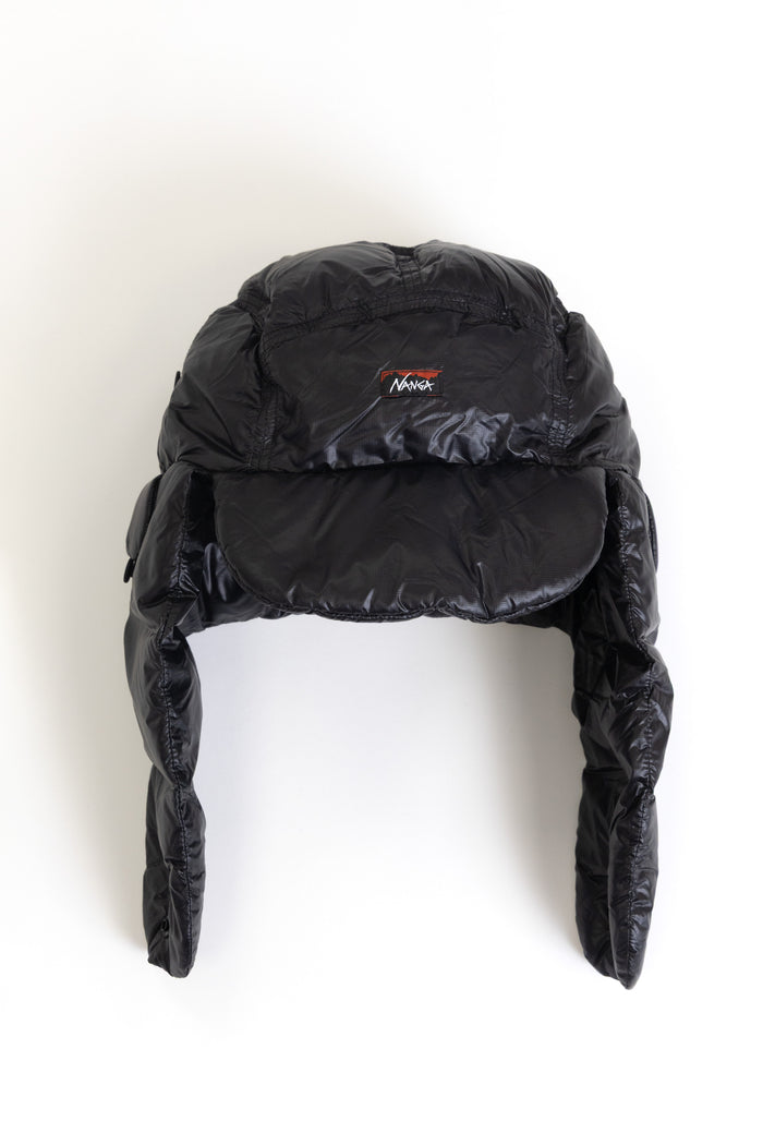 Nanga - Mountain Lodge Down Ear Flap Cap - Black