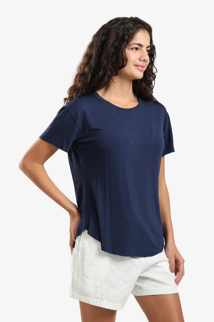 Navy Pyjama Top