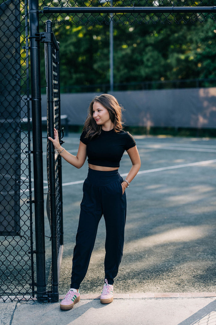 Never Better Joggers - Black FREE PEOPLE