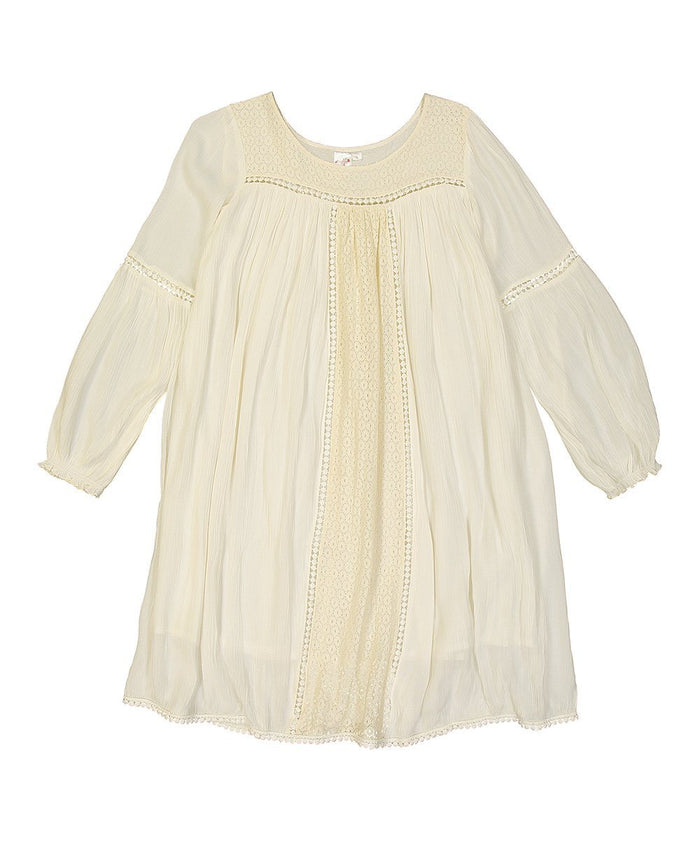 Off White Lace Detail Dress Dress Yo Baby Wholesale