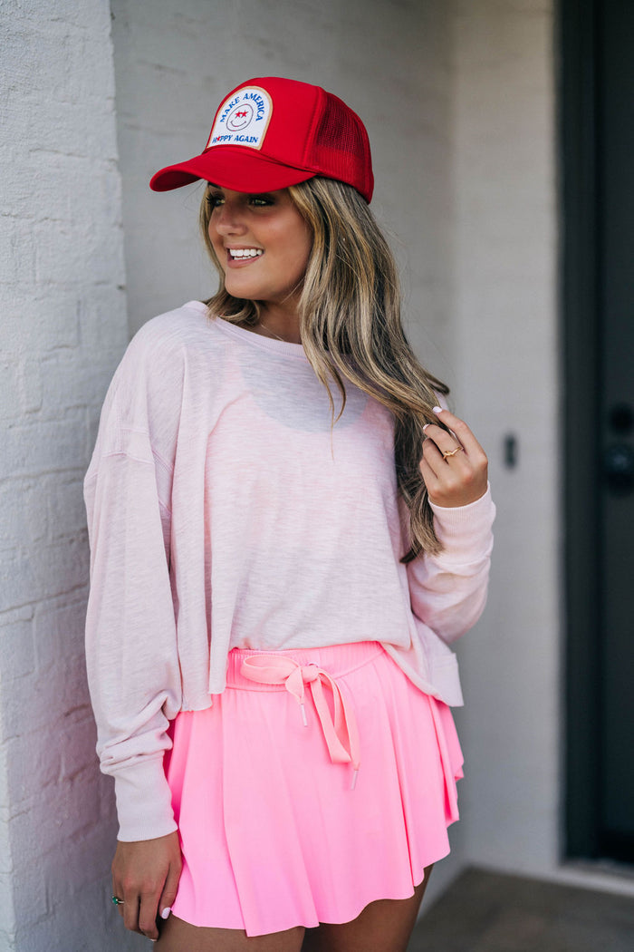 On Point Sporty Skort - Barbie Pink