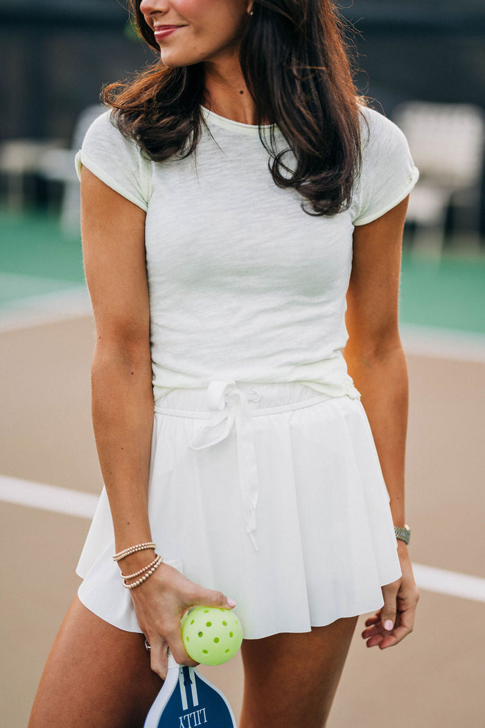 On Point Sporty Skort - White