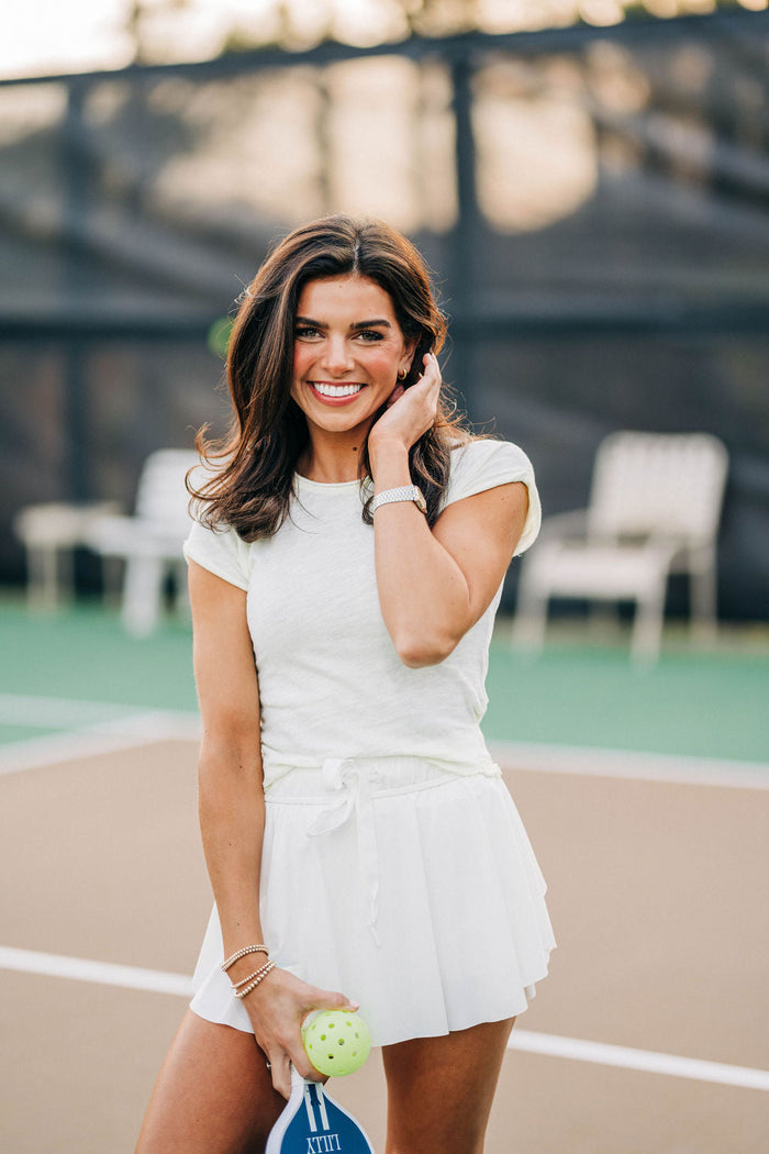 On Point Sporty Skort - White