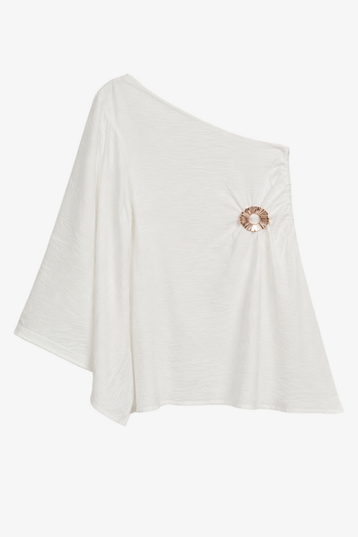 One-Shoulder Beach Shirt