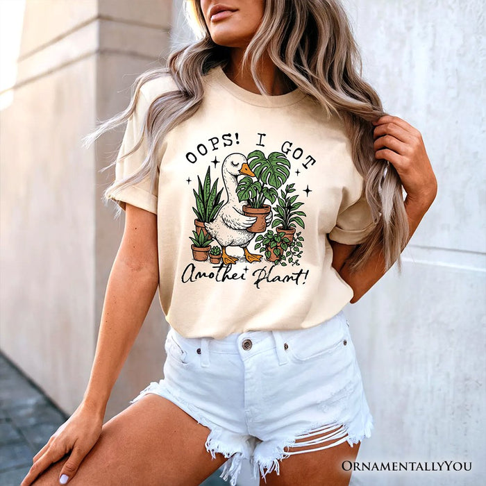 Oops I Got Another Plant Goose T-Shirt, Sarcastic Gardening Humor Tee T-Shirts OrnamentallyYou