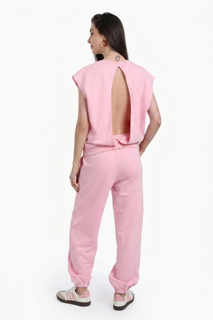 Open-Back Lounge Sweatshirt