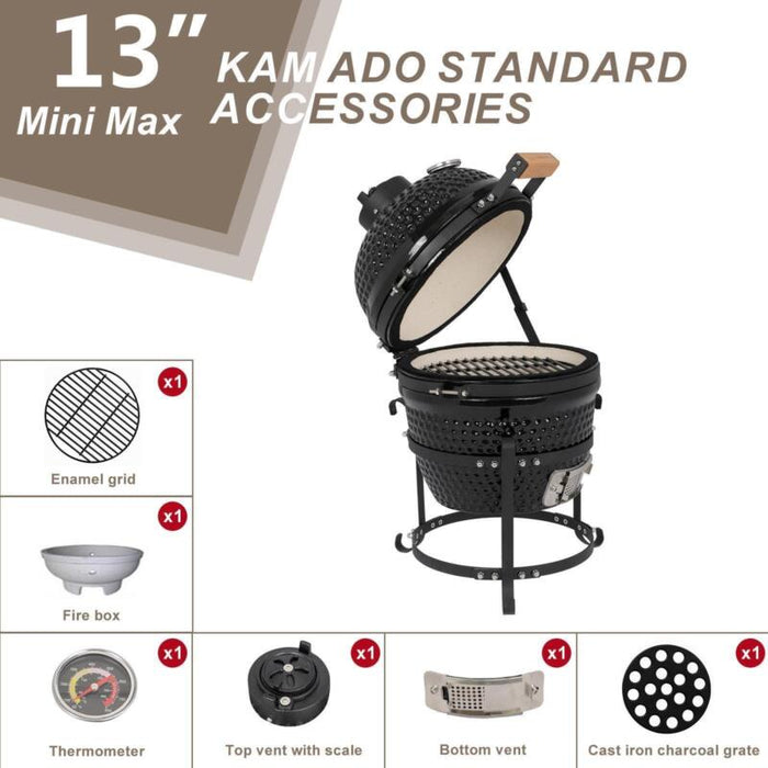 Outdoor BBQ Grill Charcoal Barbecue Pit Patio Backyard Camping Meat Cook Smoker Grill