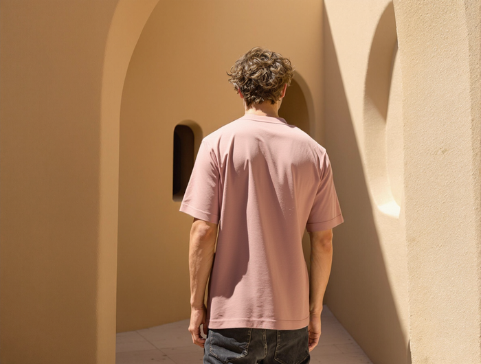 OVERSIZED FIT SOLID T-SHIRT-ONION PINK