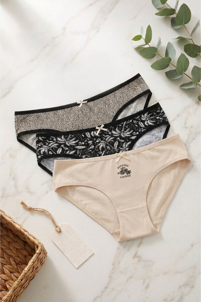 Pack of 3 Colored Bikini Panties