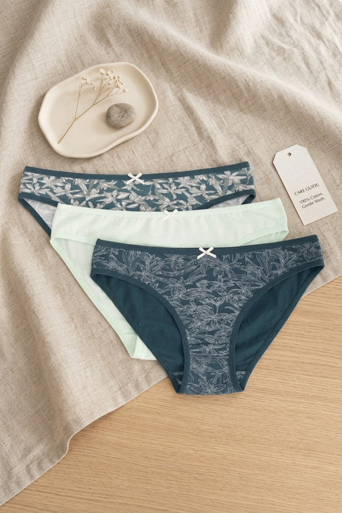 Pack of 3 Colored Bikini Panties