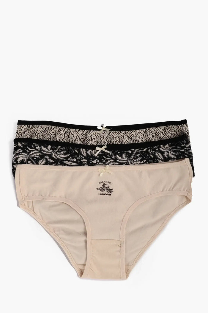 Pack of 3 Colored Bikini Panties