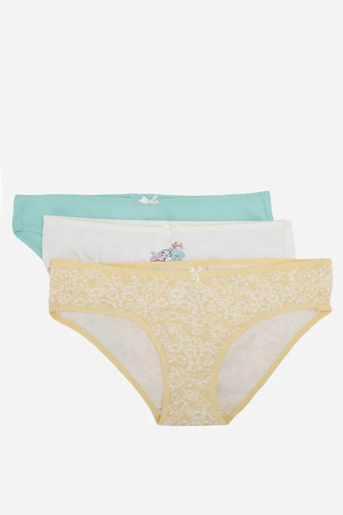 Pack of 3 Colored Bikini Panties